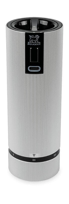 Salzmühle 15 cm Line Elektrisch u‘Select aluminium von Peugeot