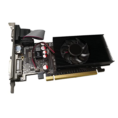 Peukerty GT210 1GB DDR2 64Bit Grafikkarte PCIE 2.0 GPU -Kompatible VGA Desktop-Grafikkarte von Peukerty
