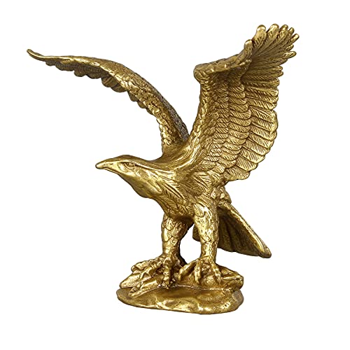 Adler Statue Adler Figur Deko Bronze Statue Wohnzimmer Modern Büro Deko Feng Shui Skulptur,Messing von Pevfeciy