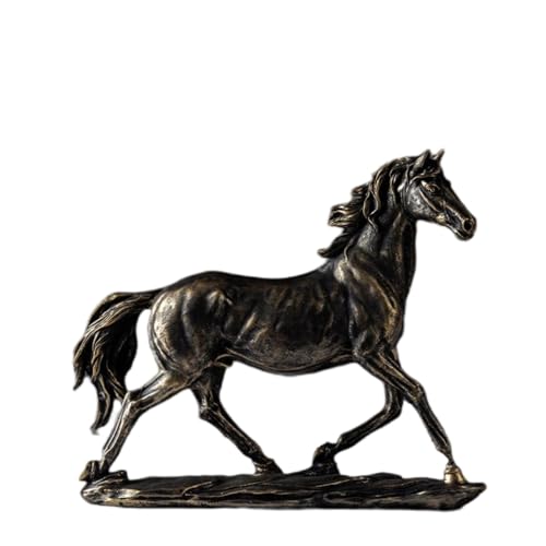 Pevfeciy Deko Pferd Pferd-Dekofigur Deko Statue Pferd Pferdeskulptur Pferde-Kunstharz-Statue Handwerk Home Office Dekoration Zubehör Hochzeitsgeschenke,Bronze Pevfeciy Deko Pferd Pferd-Dekofigur Deko Statue Pferd Pferdeskulptur Pferde-Kunstharz-Statue Handwerk Home Office Dekoration Zubehör Hochzeitsgeschenke,Bronze von Pevfeciy