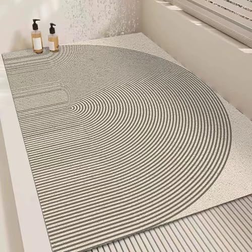 Pevfeciy Duscheinlage rutschfest 100X120 cm Minimalistischer Stil Duschmatte rutschfest Weich Komfort PVC Antirutschmatte dusche Schnelltrocknende Badematte Duschteppich für Nassbereiche von Pevfeciy
