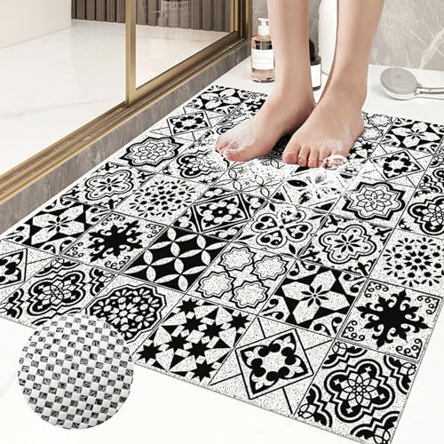 Pevfeciy Groß rutschfeste Duschmatte 100x120cm Duscheinlage rutschfest mit Fliesenmuster Weiche PVC Antirutschmatte dusche,Hohe Wasserdurchlässigkeit, schimmelresistent,für große Duschkabinen Pevfeciy Groß rutschfeste Duschmatte 100x120cm Duscheinlage rutschfest mit Fliesenmuster Weiche PVC Antirutschmatte dusche,Hohe Wasserdurchlässigkeit, schimmelresistent,für große Duschkabinen von Pevfeciy
