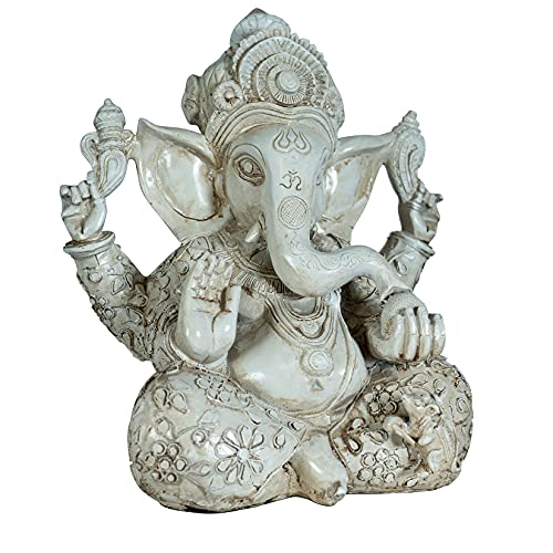 Pevfeciy Ganesha Figuren Buddha Figur Groß Deko Elefant Dekofigur，Asien Indische Yoga Deko Elefanten Figuren Zen Garten Deko，Geschenke Dekoration Crafts，H 30CM von Pevfeciy