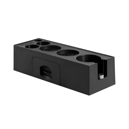 Pevfeciy Tamperstation für Barista (51~58mm), Tamper Station aus ABS, Espresso Tamping Station, Kaffe Siebträger Zubehör,Schwarz von Pevfeciy