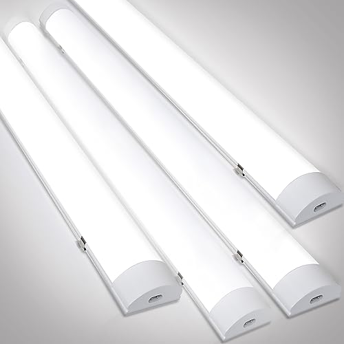 Peviasot 4 Stück LED Feuchtraumleuchte 120CM 36W 3060LM Deckenleucht IP65 Wasserfest Neutralweiß Verknüpfbar Werkstattlampe für Garage Keller Werkstatt Feuchtraum Bad Büro Hobbyraum von Peviasot