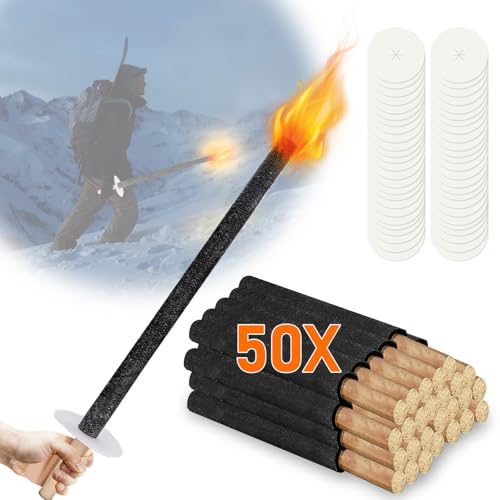 Peviasot 50 Stück Fackeln für draußen, Wachsfackel 42 cm, 45 Min. Brenndauer, Gartenfackel, für Garten, Wandern, Lagerfeuer, Weihnachten Peviasot 50 Stück Fackeln für draußen, Wachsfackel 42 cm, 45 Min. Brenndauer, Gartenfackel, für Garten, Wandern, Lagerfeuer, Weihnachten von Peviasot