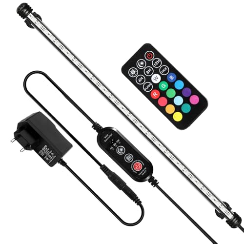 Peviasot Aquarium LED Beleuchtung, 10,8W Aquarium-Licht RGB, IP67 Wasserdicht, Aquarium-Lichtleiste mit automatischem Timer-Schalter, Geeignet für Süßwasseraquarien unterschiedlicher Größe Peviasot Aquarium LED Beleuchtung, 10,8W Aquarium-Licht RGB, IP67 Wasserdicht, Aquarium-Lichtleiste mit automatischem Timer-Schalter, Geeignet für Süßwasseraquarien unterschiedlicher Größe von Peviasot