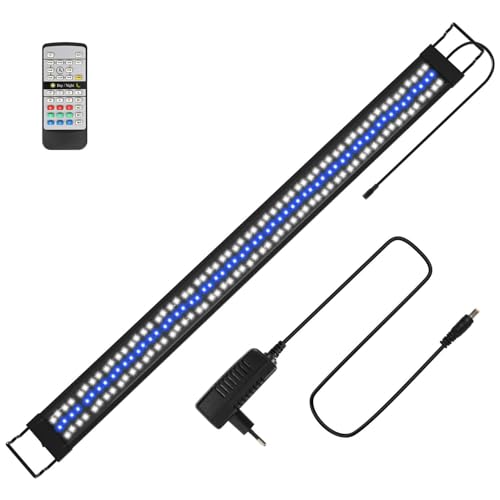 Peviasot Aquarium LED Beleuchtung, 10 Helligkeitsstufen, 45 W 24/7-Beleuchtungsmodus, Aquarium-Lichtleiste mit automatischem Timer-Schalter, Geeignet für Süßwasseraquarien von 120 bis 140 cm Peviasot Aquarium LED Beleuchtung, 10 Helligkeitsstufen, 45 W 24/7-Beleuchtungsmodus, Aquarium-Lichtleiste mit automatischem Timer-Schalter, Geeignet für Süßwasseraquarien von 120 bis 140 cm von Peviasot