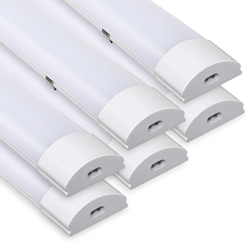 Peviasot LED Feuchtraumleuchte Deckenleuchte 120cm 36W 3060LM LED Feuchtraumlampe Röhre Wasserdicht IP65 Verknüpfbar Werkstattlampe Neutralweiß für Büros Keller Werkstätten Garage, 6Pack von Peviasot