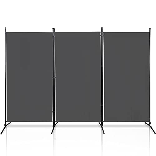 Peviasot Paravent Faltbar 3-teilig 260x180cm Paravent TrennwandSichtschutz Stellwand für innen Outdoor Garten Balkon Terrasse, Raumtrenner Anthrazit Peviasot Paravent Faltbar 3-teilig 260x180cm Paravent TrennwandSichtschutz Stellwand für innen Outdoor Garten Balkon Terrasse, Raumtrenner Anthrazit von Peviasot