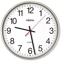 PEWETA Quarz-Wanduhr Typ 130, Ø 300 mm, mattsilber von Peweta