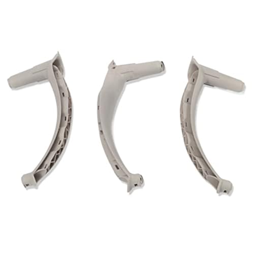 Pexorin 3-teiliges Auto-Innentürverkleidungsgriff-Zugverkleidungsset links und rechts, for, E70 X5 2007-2013 X6 E71 E72 2008-2014 Autotürgriffabdeckung(BLACK Grey) von Pexorin