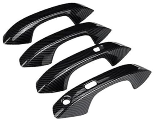 Pexorin Außentürgriff des Autos, for Seat, for Leon MK4 KL1 KL8 2020-2022 Externes Schutzzubehör des Autos Gadget-Stil Aufkleber Kohlefaser-Türgriffabdeckung Autotürgriffabdeckung von Pexorin