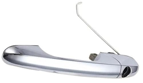 Pexorin Auto Außentür Griff, for Fiat, 500 2007-2020 735592026 735592012 NEUE Passagier Seite Und Fahrerseite Außen Tür Griff Chrom Autotürgriffabdeckung(BLACK Driver Side) von Pexorin