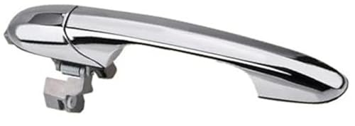 Pexorin Auto Außentür Griff, for Fiat, 500 2007-2020 735592026 735592012 NEUE Passagier Seite Und Fahrerseite Außen Tür Griff Chrom Autotürgriffabdeckung(BLACK Passenger Side) von Pexorin