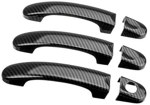 Pexorin Auto-Außentürgriff, for Transporter, for T5, for T6, for Caddy, 2003-2015 Carbonfaser-Außentürgriff-Abdeckungssatz Autotürgriffabdeckung von Pexorin