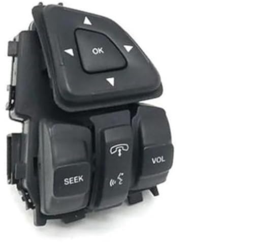 Pexorin Auto-Tempomat-Taste Edge 2011–2015, for Explorer, 2011–2018, for Flex-Auto-Lenkrad-Steuerschalter, Multifunktions-Cruise-Geschwindigkeitstaste(BLACK Right Bluetooth) von Pexorin
