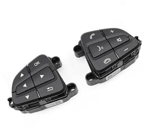 Pexorin Auto-Tempomattaste, for Mercedes, for Benz, W117 W156 W166 W246 W292, for VITO, for METRIS Auto-Multifunktions-Lenkradsteuerungsschaltertaste Telefontaste(BLACK Set) von Pexorin