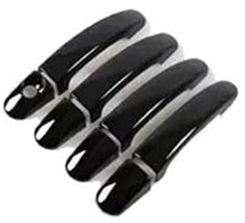 Pexorin Autoaußen Vorne Links, for Opel, for Corsa D 2007 2008 2009 2010 2011 2012 2013 2014 Chromabdeckung Zierleistensatz Chrom-Styling Außenteile Zubehör Autotürgriffabdeckung von Pexorin