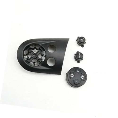 Pexorin Car Cruise Control Button, for MINI, for Cooper R55 R56 R57 R58 R59 R60 R61 Steering Wheel Multifunction Audio Switch Trim Cover(BLACK BDEF) von Pexorin