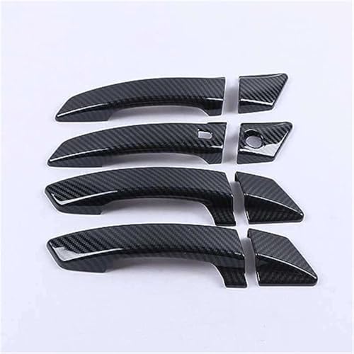 Pexorin Carbon Fiber Chrom Autotürgriffabdeckung, for Changan, CX70 CS55 CS75 CS95 Styling Zubehör Autotürgriffabdeckung(BLACK Carbon 1 Button) von Pexorin