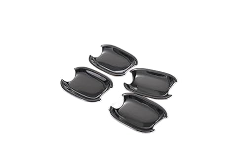 Pexorin For, A4 B8 2009 2010 2011 2012 2013 2014 2015 2016, glänzendes schwarzes Chrom, Autotürgriffabdeckung, Aufkleber, Styling-Zubehör Autotürgriffabdeckung(BLACK Black Bowl) von Pexorin