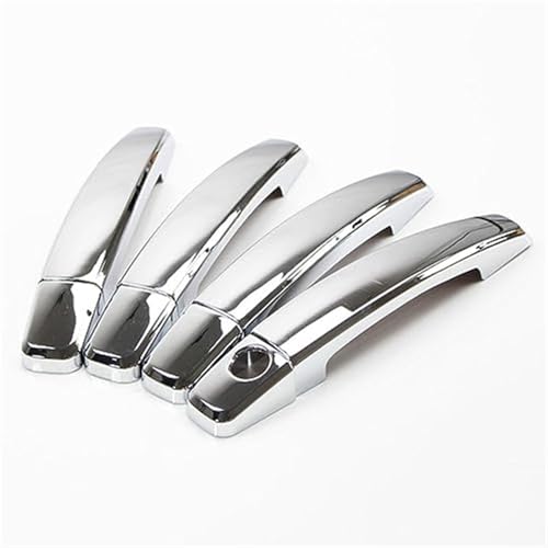 Pexorin For Opel, Insignia Holden, for Vauxhall, Insignia, for Buick, Regal 2009-2016 Chrom-Carbonfaser-Autotürgriffabdeckung Zieraufkleber Autotürgriffabdeckung(BLACK Silver) von Pexorin