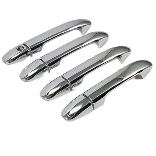 Pexorin Glänzend schwarze Autotürgriffabdeckung, for, Vito W447 Metris Valente V-Klasse 2014-2020 Styling-Aufkleber Zubehör Autotürgriffabdeckung(BLACK Silver) von Pexorin