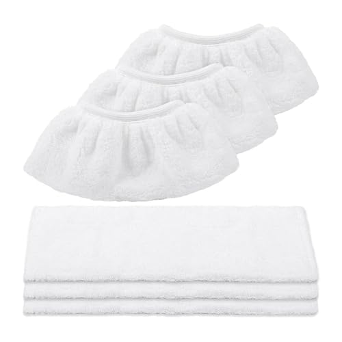Pexorin Mikrofasertuch-Set for EasyFix Dampfreiniger SC2,SC3,SC4,SC5 (3 Bodendüsen + 3 Handdüsen) Ersatzteile für Dampfreiniger von Pexorin