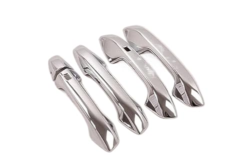 Pexorin RHD, for Kia, Ceed 3 Cee'd CEE D SW Proceed 2018-2021 Carbon Fiber Chrom Autotürgriffabdeckung Zieraufkleber Styling-Zubehör Autotürgriffabdeckung(BLACK Silver 2 Buttons) von Pexorin