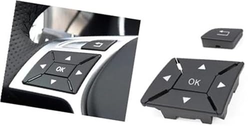 Pexorin W204 Auto-Lenkradschalter, Multifunktionstaste, for Mercedes-Benz CEA GLK-Klasse X204 W212 W156 W246 W207 W117 W218(Dark Grey) von Pexorin