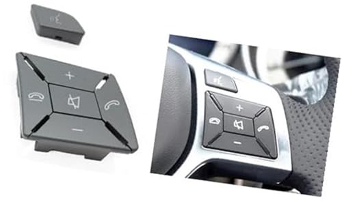 Pexorin W204 Auto-Lenkradschalter, Multifunktionstaste, for Mercedes-Benz CEA GLK-Klasse X204 W212 W156 W246 W207 W117 W218(Light Grey) von Pexorin