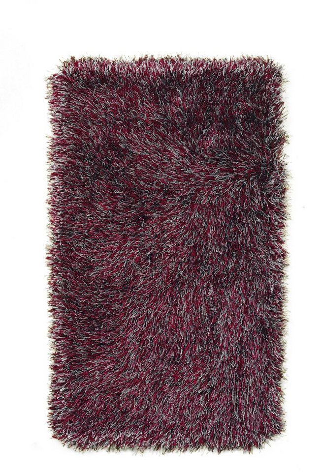 Designteppich 1 Teppich Sofia Polyshaggy Fb. grau-rot 160/230 cm, Peyer Syntex, rechteckig von Peyer Syntex