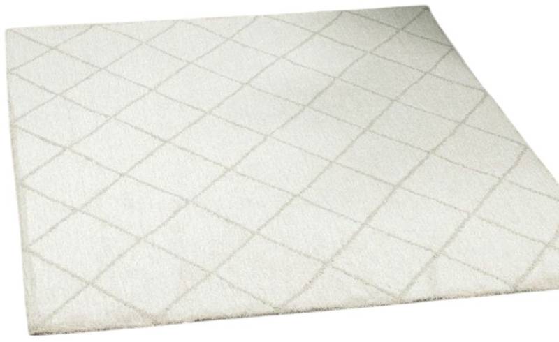 Peyer Syntex Designteppich Teppich modern Design, ivory, Rechteckig, Höhe: 10 mm, kariert modern gewebt Rauten Design pflegeleicht von Peyer Syntex