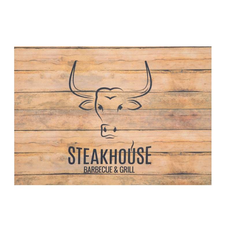 Peyer Syntex BBQ Steakhouse Grillmatte Holz Optik Farbe Braun 75 x 120 cm von Peyer Syntex