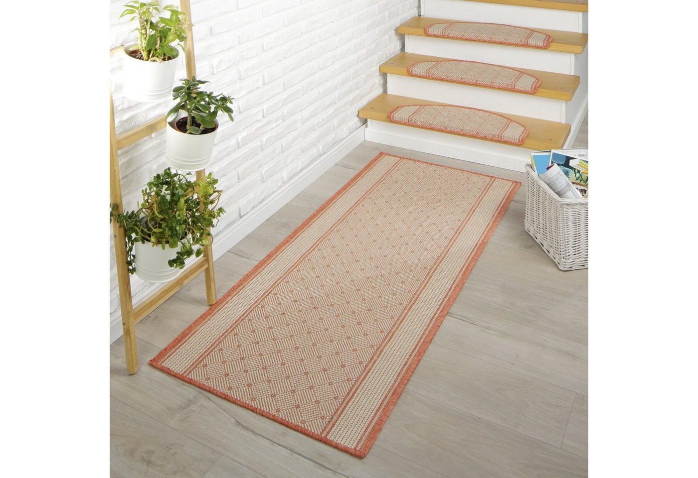 Peyer Syntex Designteppich 1 Läufer Clara Bordüre Fb.terra 67/180 cm*, rechteckig Peyer Syntex Designteppich 1 Läufer Clara Bordüre Fb.terra 67/180 cm*, rechteckig von Peyer Syntex