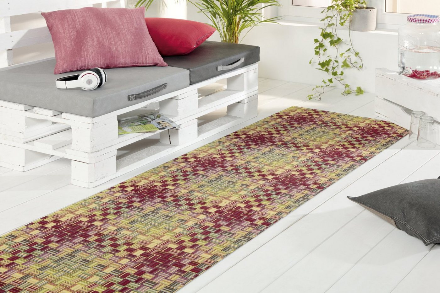 Peyer Syntex Designteppich 1 Mira Jacqu.Teppich Flechtgewebe bunt 80/200 cm, rechteckig Peyer Syntex Designteppich 1 Mira Jacqu.Teppich Flechtgewebe bunt 80/200 cm, rechteckig von Peyer Syntex