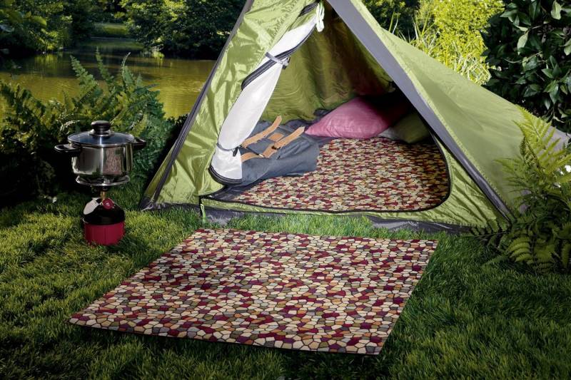 Peyer Syntex Designteppich 1 Mira Jacqu.Teppich Mosaik Multicolor 65/180 cm, rechteckig von Peyer Syntex