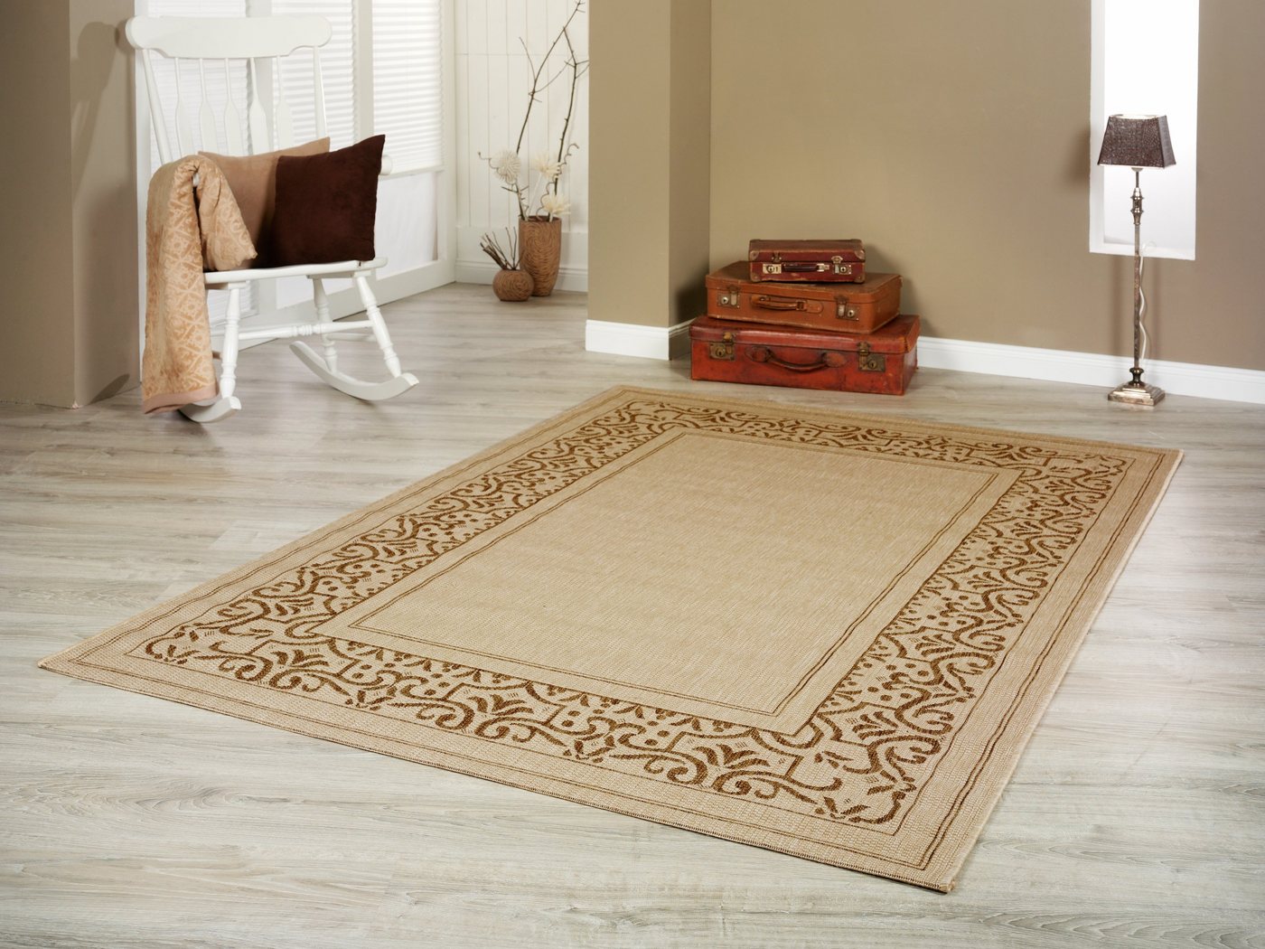 Peyer Syntex Designteppich Teppich Clara 62441 Bordüre Fb.335212-braun 160/230 cm*, rechteckig Peyer Syntex Designteppich Teppich Clara 62441 Bordüre Fb.335212-braun 160/230 cm*, rechteckig von Peyer Syntex