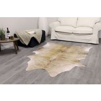 Flachgewebe Teppich Tierfelloptik Ziege Farbe Beige 77 x 100 cm von Peyer Syntex