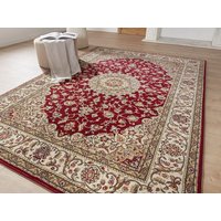 Peyer Syntex Klassischer Kurzflor Teppich Amina Medaillon 27008 Farbe Rot 60 x 110 cm von Peyer Syntex