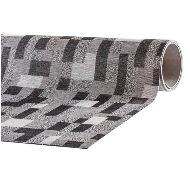 Peyer Syntex Mira Jacquard Teppich Rieti Farbe Anthrazit 80 x 200 cm von Peyer Syntex
