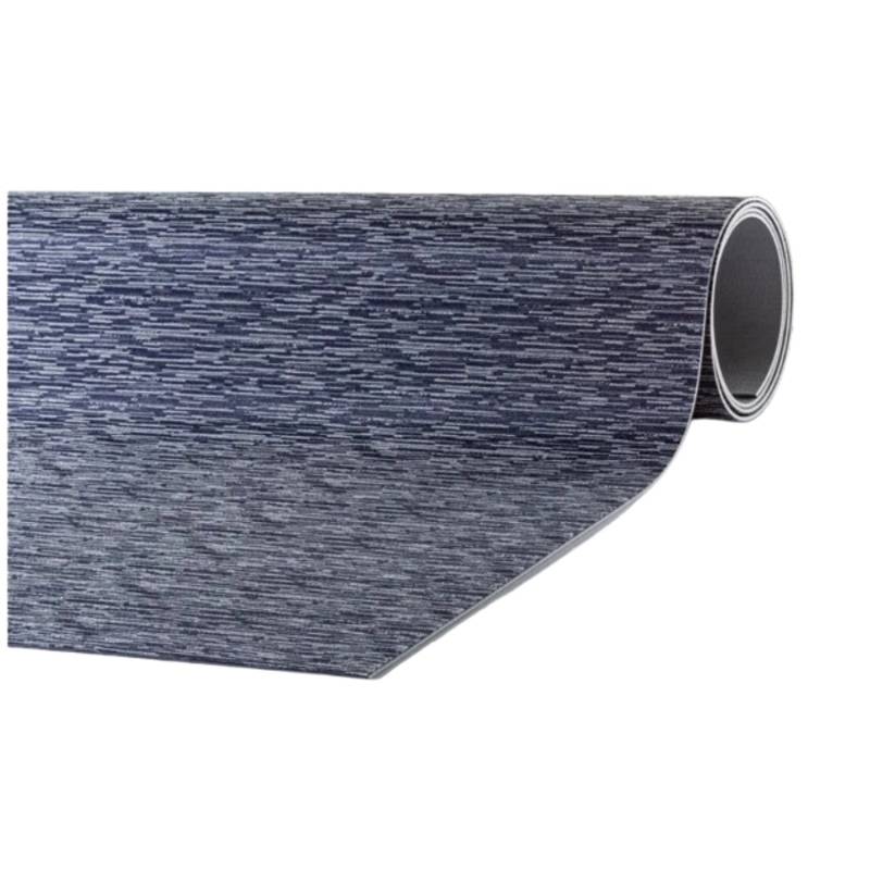 Peyer Syntex Mira Jacquard Teppich Uni Farbe Blau 80 x 200 cm von Peyer Syntex