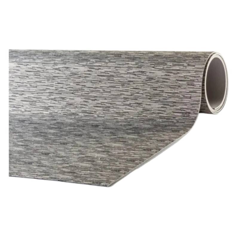 Peyer Syntex Mira Jacquard Teppich Uni Farbe Grau 138 x 220 cm von Peyer Syntex
