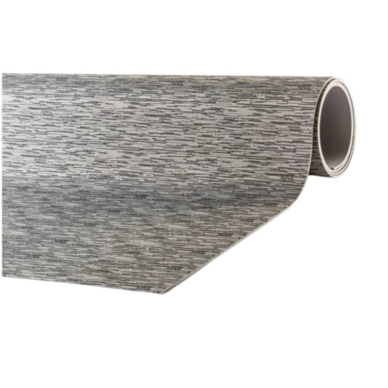 Peyer Syntex Mira Jacquard Teppich Uni Farbe Grau 60 x 110 cm von Peyer Syntex