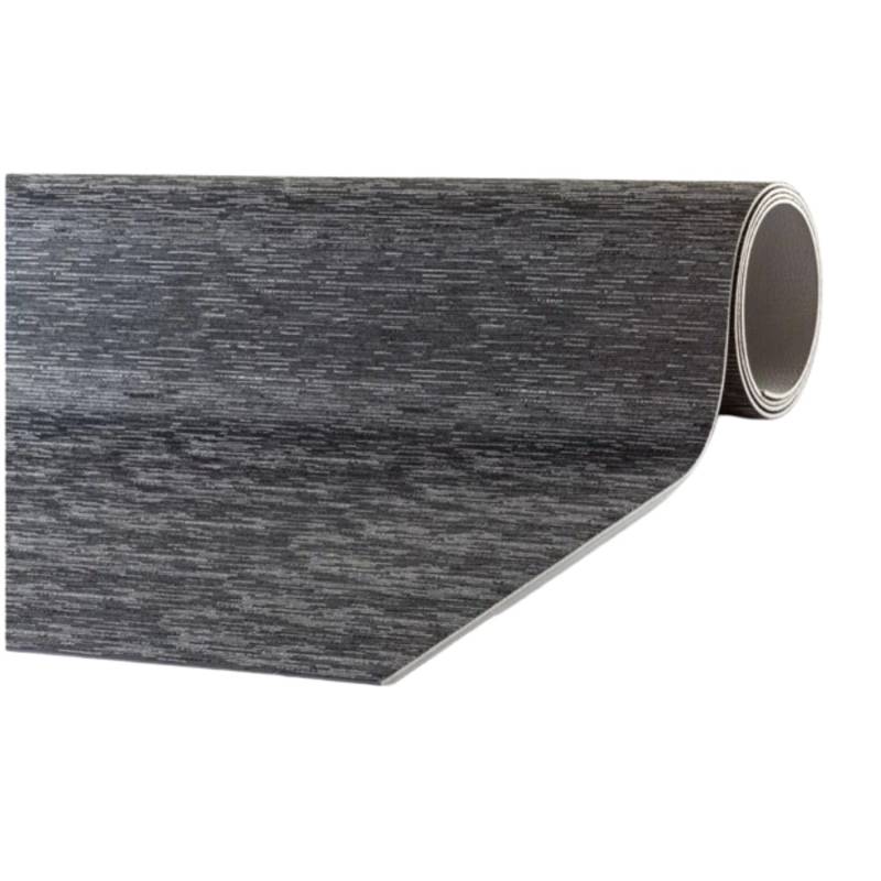 Peyer Syntex Mira Jacquard Teppich Uni Farbe Schwarz 60 x 110 cm von Peyer Syntex