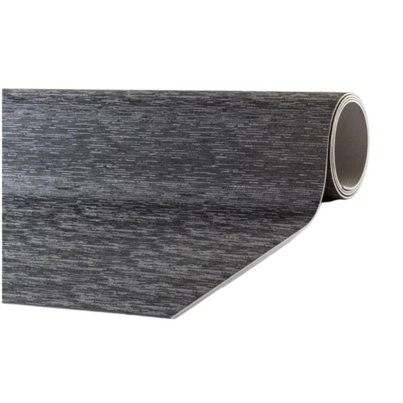 Peyer Syntex Mira Jacquard Teppich Uni Farbe Schwarz 80 x 150 cm von Peyer Syntex