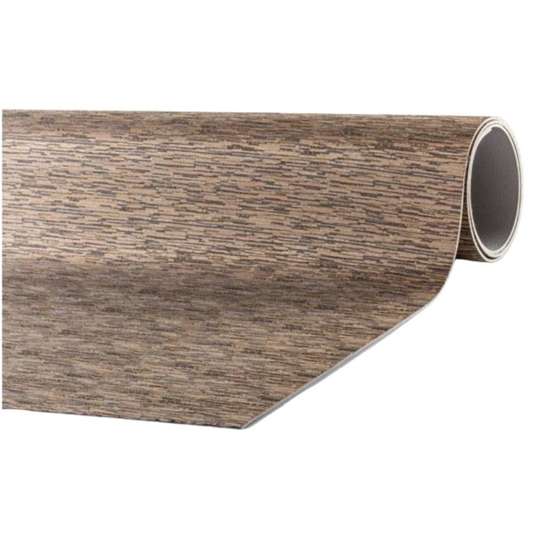 Peyer Syntex Mira Jacquard Teppich Uni Farbe Taupe 80 x 200 cm von Peyer Syntex