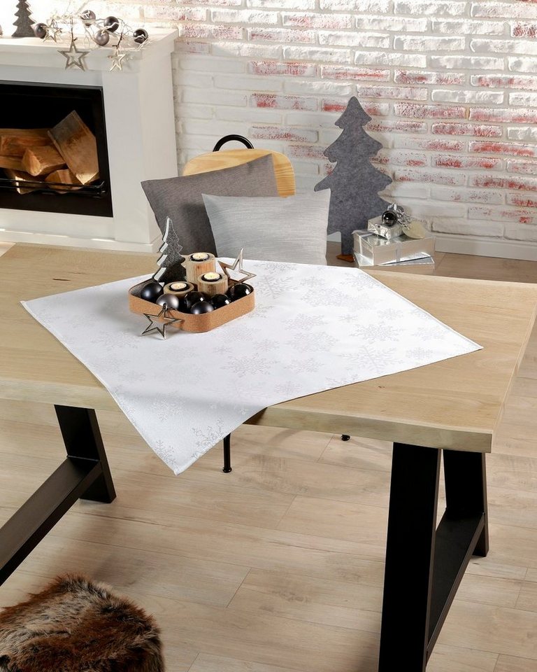 Peyer Syntex Mitteldecke Weihnachten Mitteldecke Snow (1-tlg) von Peyer Syntex