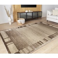 Peyer Syntex Moderner Kurzflor Teppich Daffi/Ylva 13056-120 Farbe Braun 67 x 330 cm von Peyer Syntex